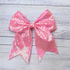 Sequins cheer hair bows w/alligator clip. (6pcs/$10.50) CHEERBOW-2023-B