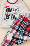 KIDS/ UNISEX" CRAZY COUSIN CREW" GRAPHIC PRINTED PAJAMA SET. PJG501422009-WEN