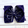 6.5" Double layer sequins hair bows. 4pcs/$10.00 DBW-2 (Added Inventory💖