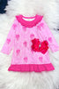 Pink Barbie pajama dress with ruffle hem. GLD071206-SOL