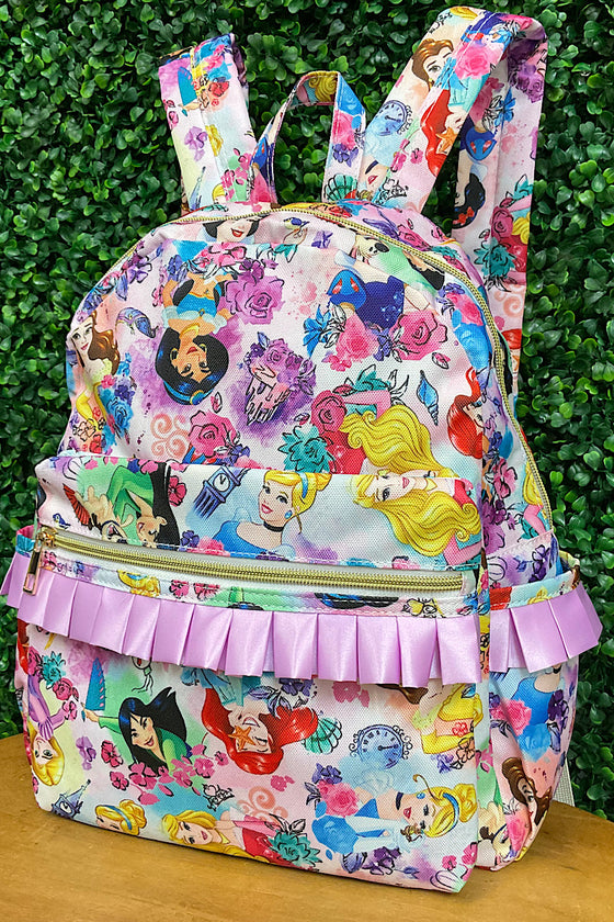 Multi- printed character Medium size backpack. TT-0245