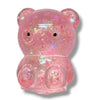 2.25" Glitter stress toys teddy bear. S    ACG61015