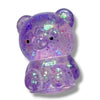 2.25" Glitter stress toys teddy bear. S    ACG61015