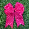 6"X 7" Holographic rhinestone cheer bows. 2pcs/$10.00