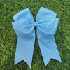 6"X 7" Holographic rhinestone cheer bows. 2pcs/$10.00