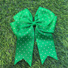 6"X 7" Holographic rhinestone cheer bows. 2pcs/$10.00