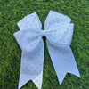 6"X 7" Holographic rhinestone cheer bows. 2pcs/$10.00