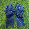 6"X 7" Holographic rhinestone cheer bows. 2pcs/$10.00
