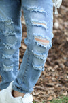 Light blue ripped  skinny jeans. png25113066-amy