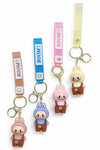 Cute cartoon figurine keychain approximately 2".