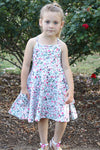 🔶Spaghetti strap floral 2 pocket twirl dress. OFG25153024-amy