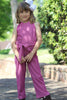 Fuchsia shimmery jumpsuit with back zipper. PNG50031 AMY