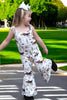 Horse rider, western printed girls jumpsuit. SR030504-AMY