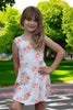 Floral & Stripe girls tennis dress. GSD010901-AMY