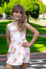 Floral & Stripe girls tennis dress. GSD010901-AMY