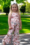 Cartoon character printed girls jumpsuit. SR030804-JEAN