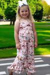 Cartoon character printed girls jumpsuit. SR030804-JEAN
