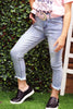 Lt. blue Distressed skinny jeans. PNG25153021-amy