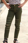 olive green ripped skinny jeans. PNG25133060 jeann