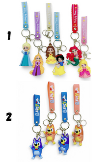  Cute cartoon figurine keychain approximately 2". KC02