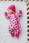 Pumpkin printed girls baby romper. LR0505-26-AMY