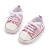 PU-PINK infant baby tennis shoes. HMZ000