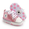 PU-PINK infant baby tennis shoes. HMZ000