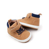 Khaki cute boy baby shoes w/ velcro. MY3192