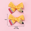 Cute pencil small hair bows. set has 2pcs. S    ACG62193
