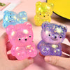 2.25" Glitter stress toys teddy bear. S    ACG61015