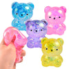 2.25" Glitter stress toys teddy bear. S    ACG61015