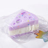 3" Squeeze sticky cake stress toy.