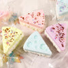 3" Squeeze sticky cake stress toy.