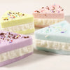 3" Squeeze sticky cake stress toy.