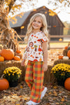 Autumn girls tunic & plaid pants. OFG51043 MON