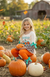 Howdy Pumpkins Cream tunic w/bell sleeves & Orange pants. OFG61491 AMY