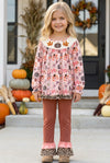 Thanksgiving, turkey printed tunic and pants. OFG61879 JEAN