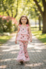 Highland cow & western boots printed tunic & bell bottoms. OFG62058 MON