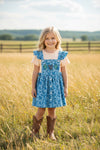 Cute cow printed overall dress with undershirt. OFG62615 SOL