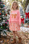 Bow ginger cookie printed top and skort. OFG62978 Bre
