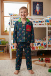 Plaid Christmas printed pajamas set. PJG60303 MON