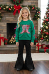 Black ribbed bell bottoms! PNG50371 AMY