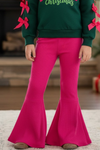 Fuchsia ribbed bell bottoms. PNG50373 MON