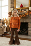 Brown ribbed bell bottoms! PNG50374 AMY
