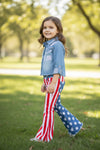 Star & Stripe denim bootcut pants. PNG60026 SOL