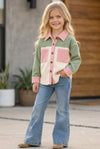 Bootcut denim pants with rhinestones & stretchy waistband. PNG60296 AMY