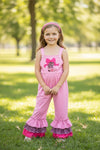 Pink Boot printed romper. PNG60331 AMY