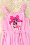 Pink Boot printed romper. PNG60331 AMY