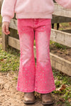 Pink rhinestone bell pants. PNG70007 SOL