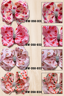  6.5" Wide double layer hair bows. 4pcs/$10.00